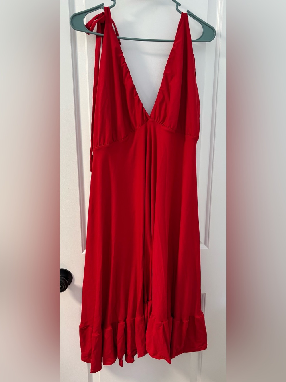 Rebdolls NWT Blythe Tie Strap Red Mini Dress - Size 4X
